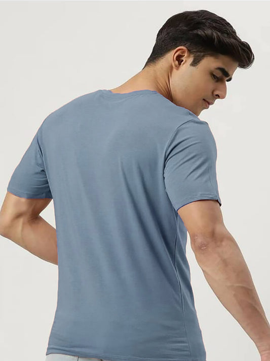 Men Regular Fit Round-Neck T-Shirt