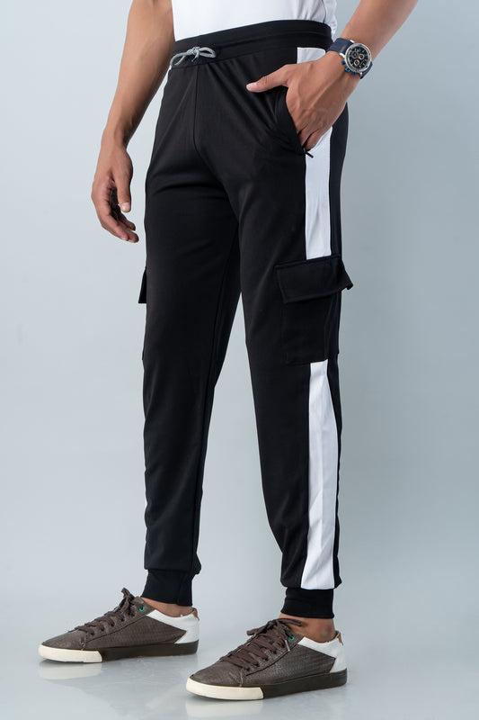 Men Relaxed Mid-Rise Regular Fit Cotton 4-Pocket Lycra Jogger