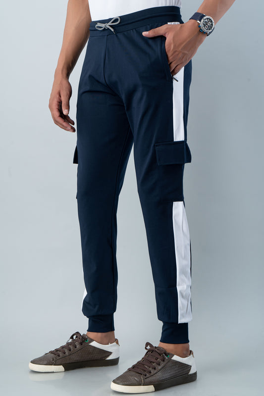 Men Relaxed Mid-Rise Regular 4-Pocket Lycra Jogger