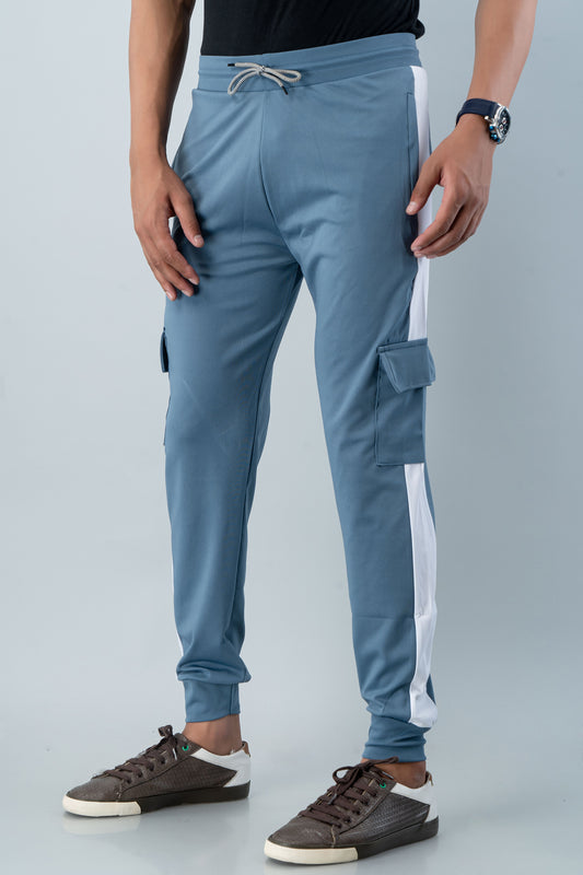 Men Relaxed Mid-Rise Regular Fit Cotton 4-Pocket Lycra Jogger