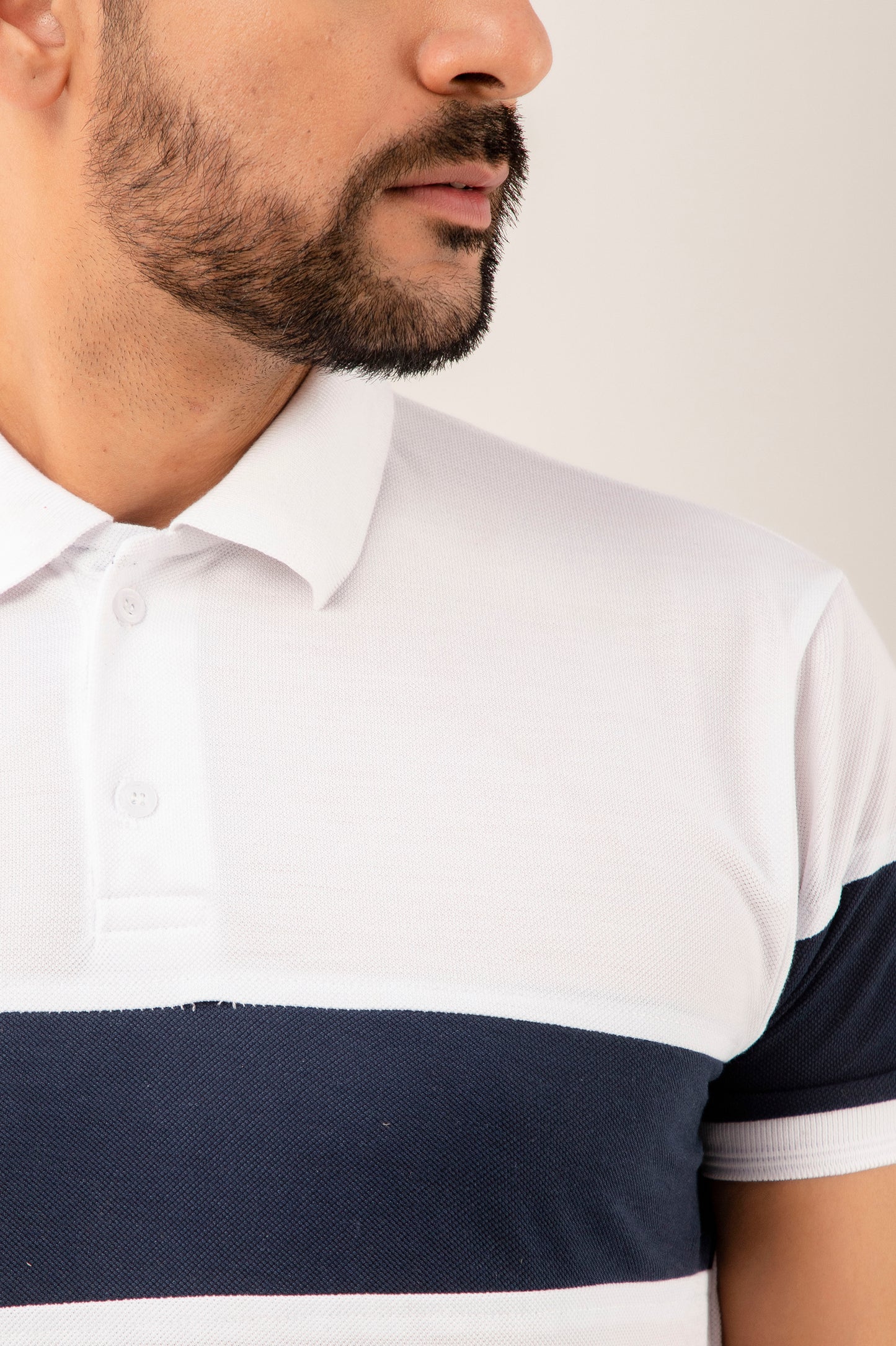 Regular Fit Colourblock Polo T-Shirt