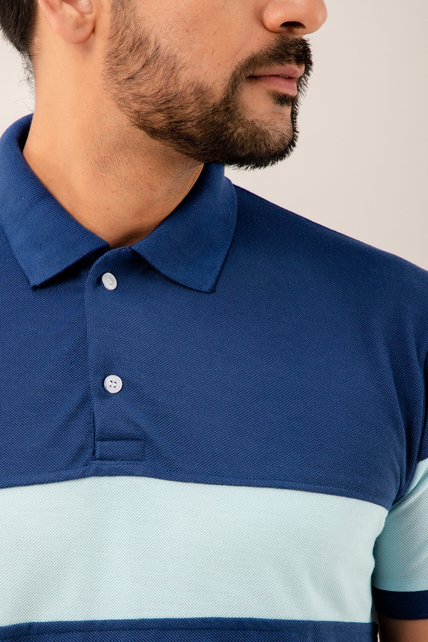 Regular Fit Colourblock Polo T-Shirt