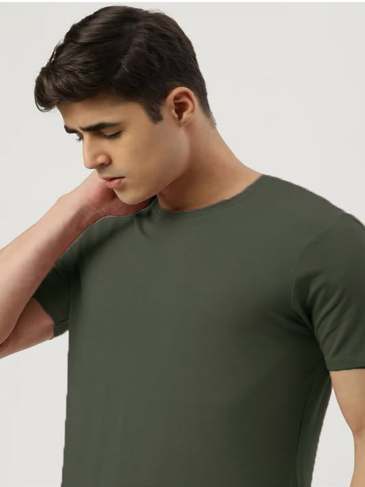 Men Regular Fit Round-Neck T-Shirt