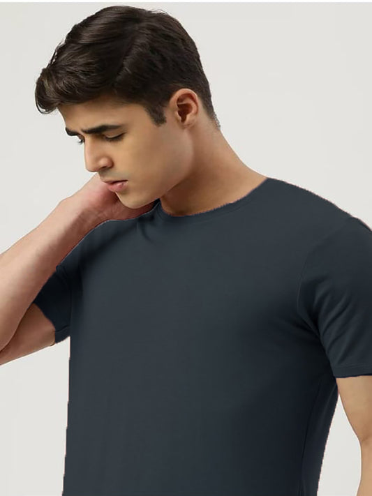Men Regular Fit Round-Neck T-Shirt