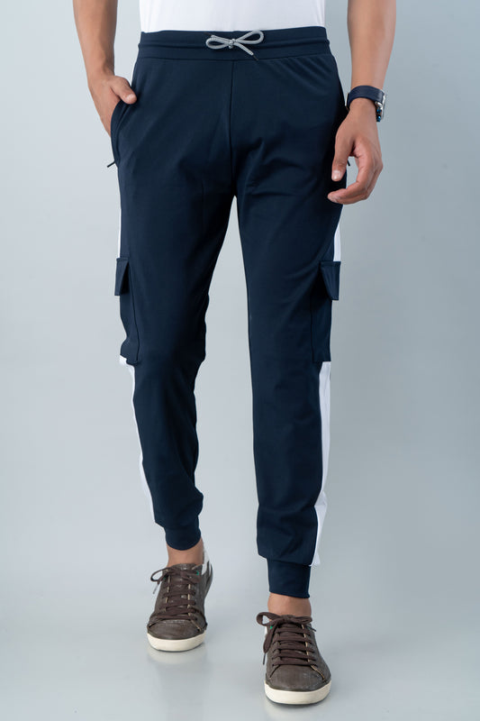 Men Relaxed Mid-Rise Regular 4-Pocket Lycra Jogger